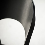 Rainbow Dining Chair - Oak / Black + Black