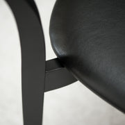 Rainbow Dining Chair - Oak / Black + Black