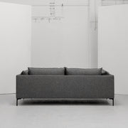 Sabine 3 Seater Sofa - Charcoal