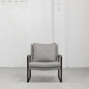 Leman Armchair - Grey + Leather