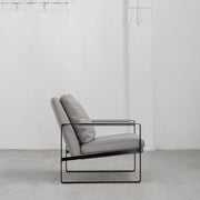 Leman Armchair - Grey + Leather