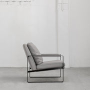 Leman Armchair - Grey /  Aniline Leather