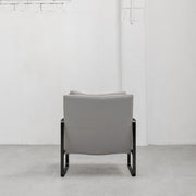 Leman Armchair - Grey + Leather