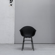 TOOU TA Bucket Armchair black with metal legs at EDITO Furniture
