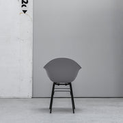 TA Bucket Chair with Metal Base - Grey