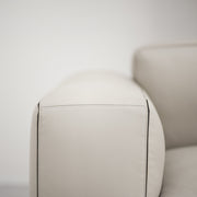 Rubix 4 Seater Sofa - Ottoman + Stone