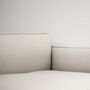 Rubix 4 Seater Sofa - Ottoman + Stone