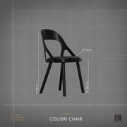 Colibri Dining Chair - Oak + Camel