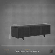 Racquet Media Bench