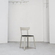 Cadrea Padded Dining Chair - Stone + Black