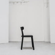 Cadrea Padded Dining Chair - Black + Black