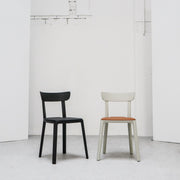 Cadrea Padded Dining Chair - Black + Black