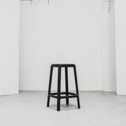 Cadrea Padded Barstool - Black + Black