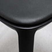 Cadrea Padded Dining Chair - Black + Black