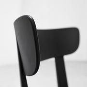 Cadrea Padded Dining Chair - Black + Black