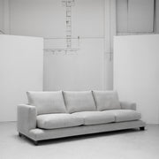 Lazytime 4 Seater Sofa - Light Grey Tweed