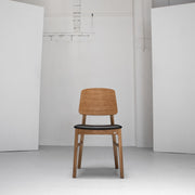 Verona Dining Chair - Oak + Black