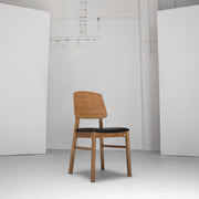 Verona Dining Chair - Oak + Black