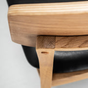 Verona Dining Chair - Oak + Black