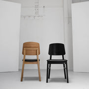 Verona Dining Chair - Oak + Black