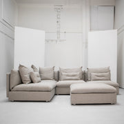 Boulevard Modular Sofa + Ottoman - Sandstone