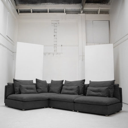 Boulevard Modular Sofa / Ottoman + Charcoal