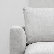 Lazytime 4 Seater Sofa - Light Grey Tweed