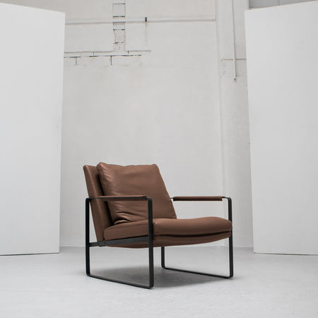 Leman Armchair - Chestnut + Leather