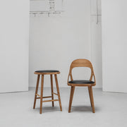 Colibri Dining Chair - Oak + Black