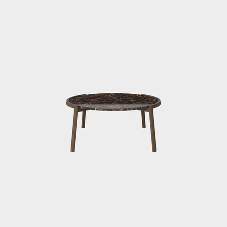 Mix Coffee Table Large - Smoked Oak + Marble