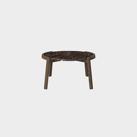 Mix Coffee Table Medium - Smoked Oak + Marble