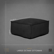 Large Octaaf Ottoman - Black