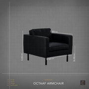 Octaaf Armchair - Black