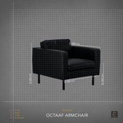 Octaaf Armchair - Tan + Leather
