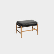 Bremen Footstool - Black/Oak