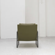 Leman Armchair - Olive + Leather