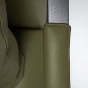 Leman Armchair - Olive + Leather