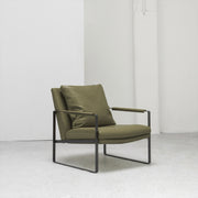 Leman Armchair - Olive /  Aniline Leather