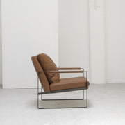 Leman Armchair - Tan + Leather