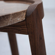 Mix Coffee Side Table - Smoked Oak/Marble