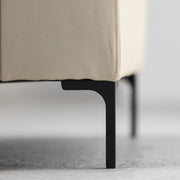 Sabine 2 Seater Sofa - Stone/Leather