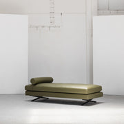 Wake Daybed - Olive + Aniline Leather