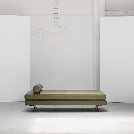 Wake Daybed - Olive + Leather